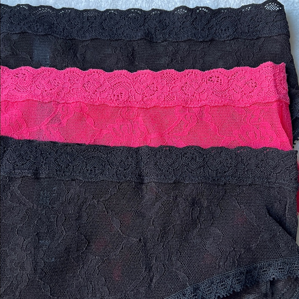 (3) NATORI Bliss Allure One -Size Lace Girl Brief